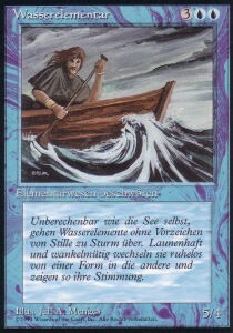 Water Elemental Card Front