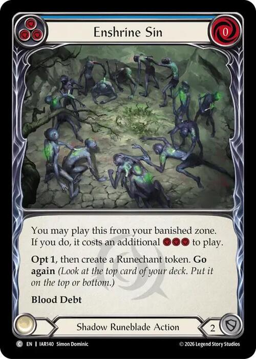 Enshrine Sin (Blue) Frente