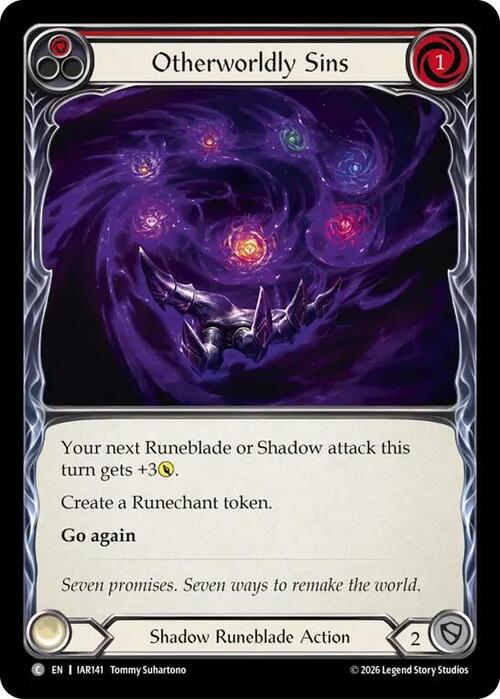 Otherworldly Sins (Red) Frente