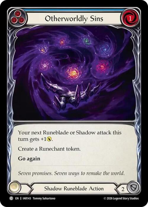 Otherworldly Sins (Blue) Card Front