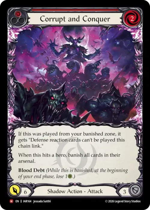 Corrupt and Conquer Card Front