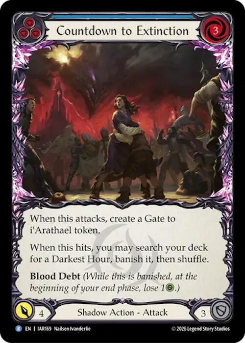 Countdown to Extinction (Blue) Card Front