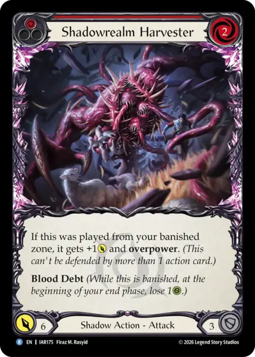Shadowrealm Harvester Card Front