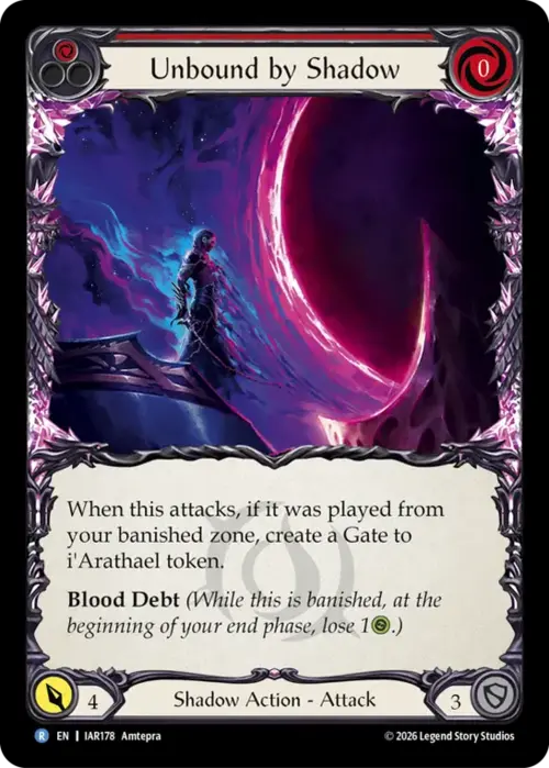 Unbound by Shadow Card Front