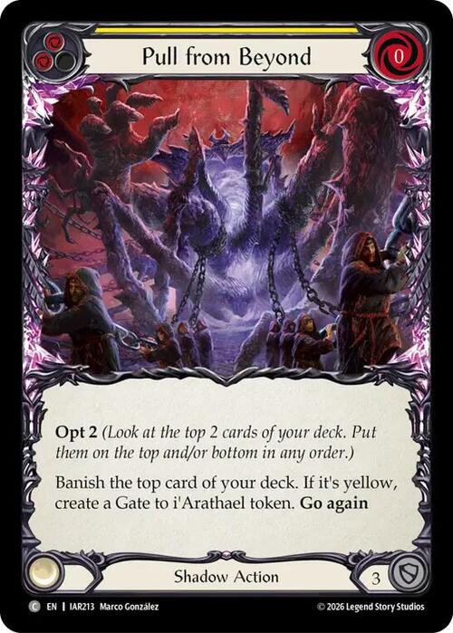 Pull from Beyond (Yellow) Card Front