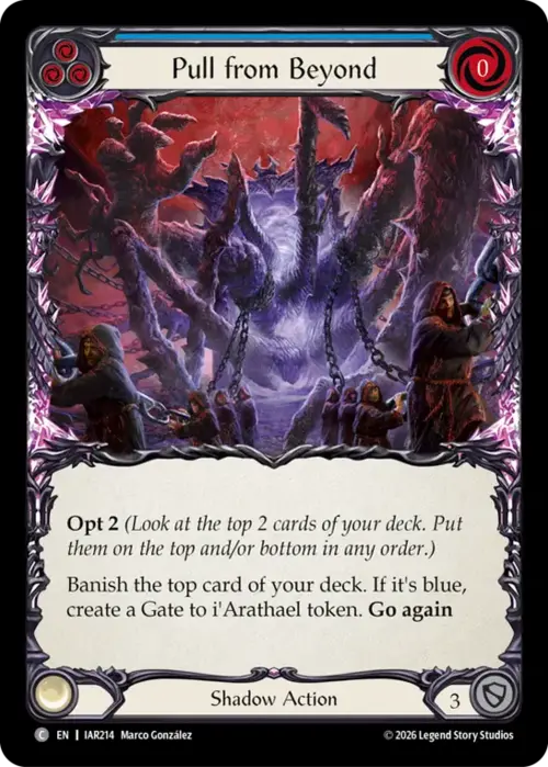 Pull from Beyond - Blue Card Front