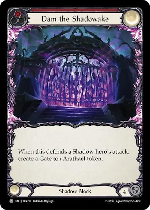 Dam the Shadowake - Red Card Front
