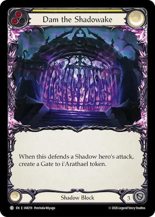 Dam the Shadowake - Yellow Card Front
