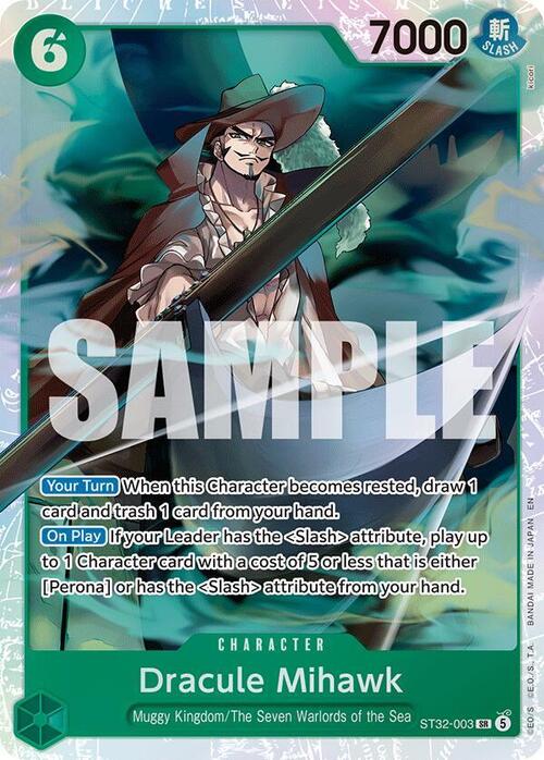 Dracule Mihawk Card Front