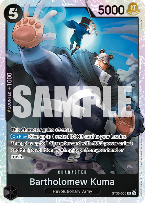 Bartholomew Kuma Card Front