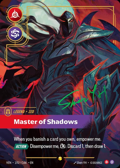 Zed, Master of Shadows Card Front