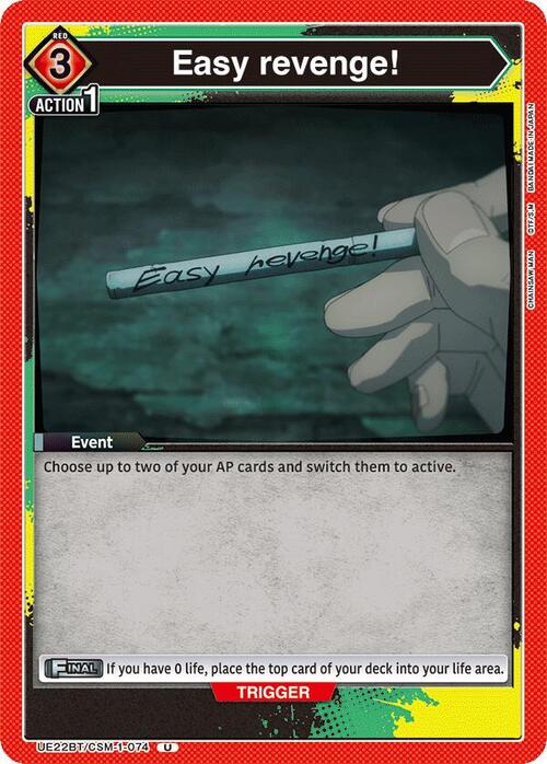 Easy Revenge! Card Front