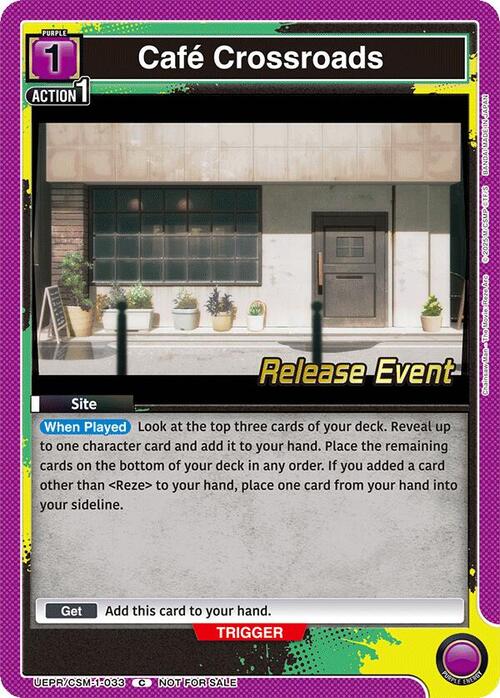 Cafe Crossroads Card Front