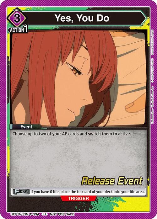 Yes, You Do Card Front