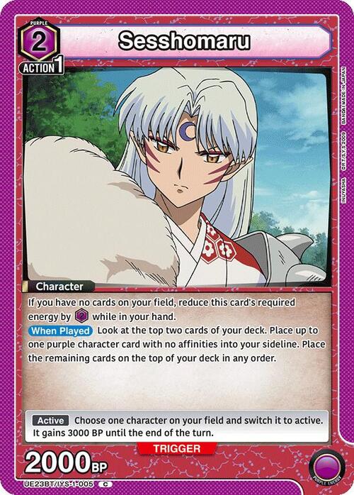 Sesshomaru Card Front