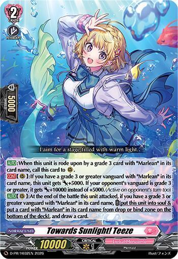 Towards Sunlight! Teeze Card Front
