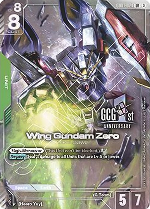 Wing Gundam Zero Card Front