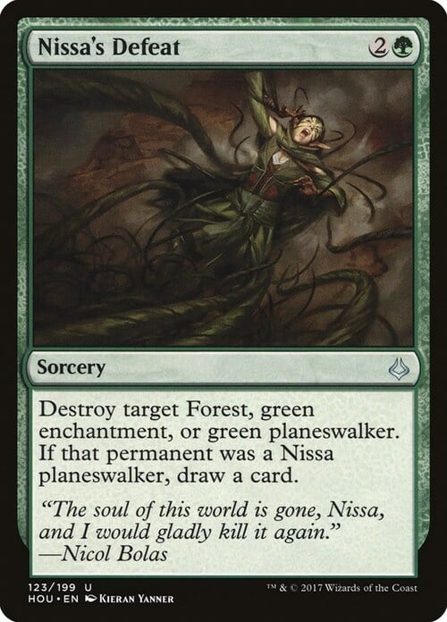 Nissa's Defeat Card Front