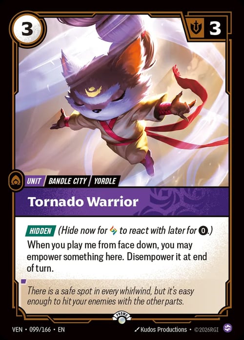 Tornado Warrior Card Front