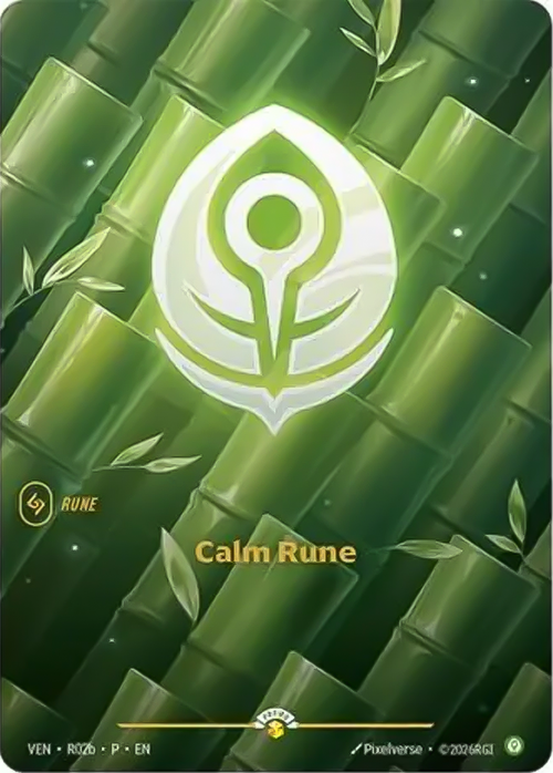 Calm Rune Card Front