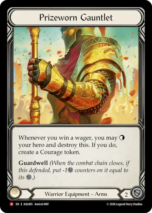Prizeworn Gauntlet Card Front