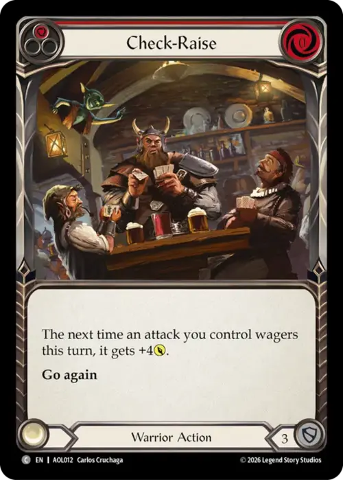 Check-Raise - Red Card Front