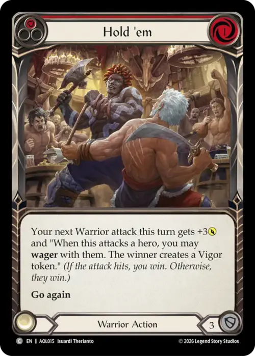 Hold 'em (Red) Card Front