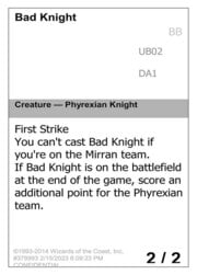 Bad Knight · MagicCon Philadelphia 2023  UB02a