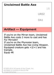 Unclaimed Battle Axe · MagicCon Philadelphia 2023  UR02c