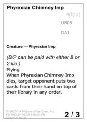 Phyrexian Chimney Imp · MagicCon Philadelphia 2023  UB05