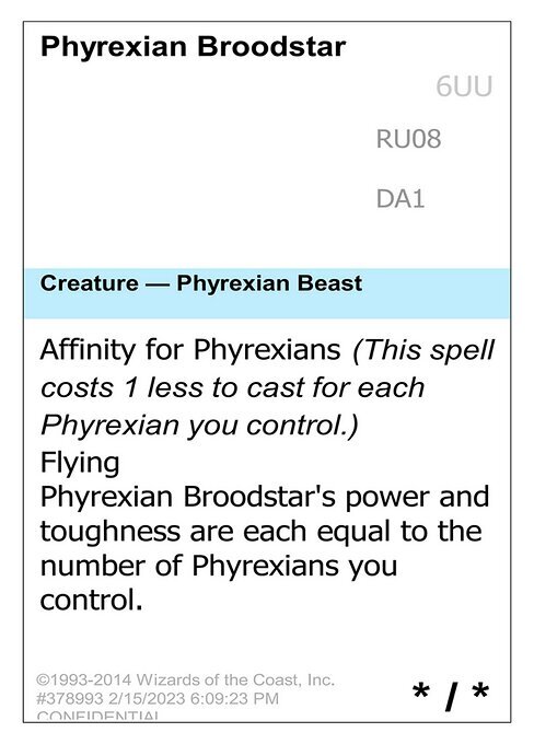 Phyrexian Broodstar Card Front