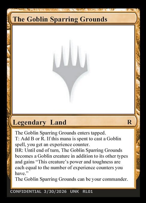 The Goblin Sparring Grounds Card Front