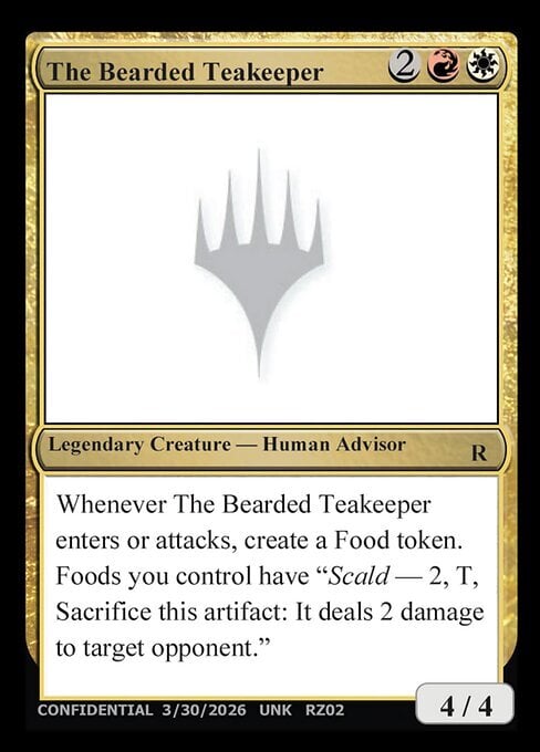 The Bearded Teakeeper Card Front
