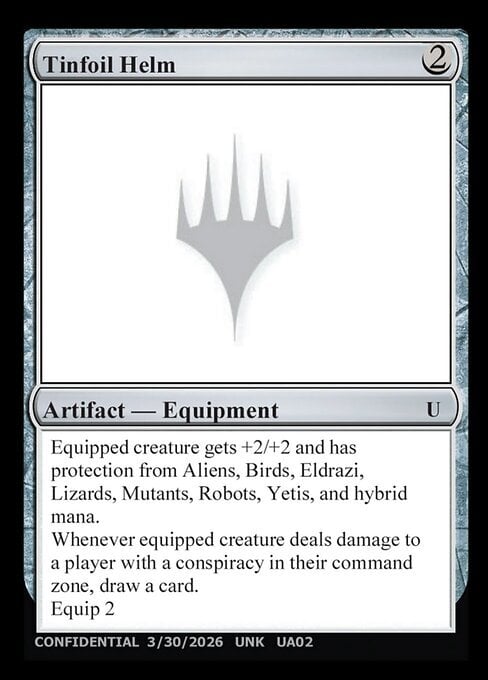 Tinfoil Helm Frente