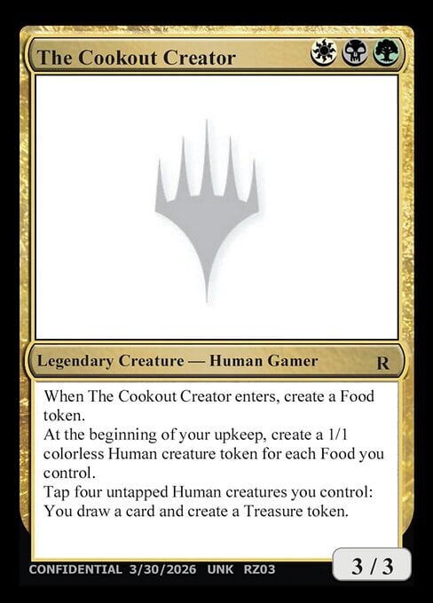 The Cookout Creator Card Front
