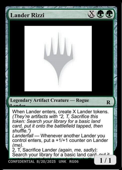 Lander Rizzi Card Front