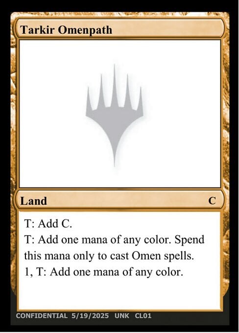 Tarkir Omenpath Card Front