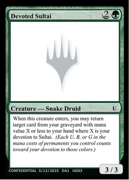 Devoted Sultai Card Front
