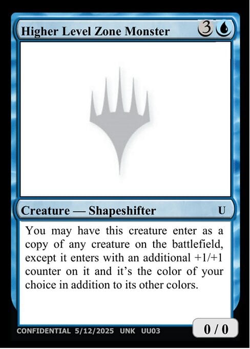 Higher Level Zone Monster Card Front