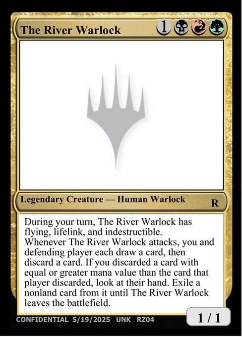 The River Warlock Card Front