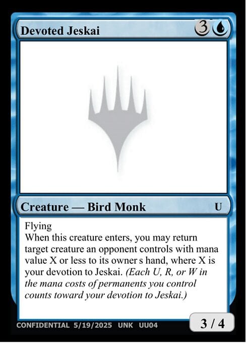 Devoted Jeskai Card Front