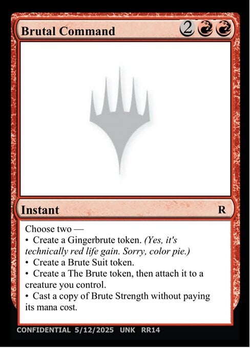 Brutal Command Card Front