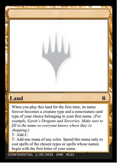 ______ Card Front