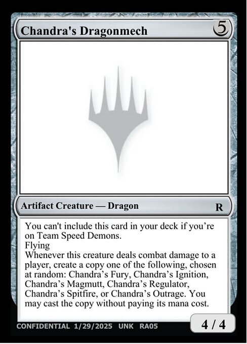 Chandra's Dragonmech Card Front