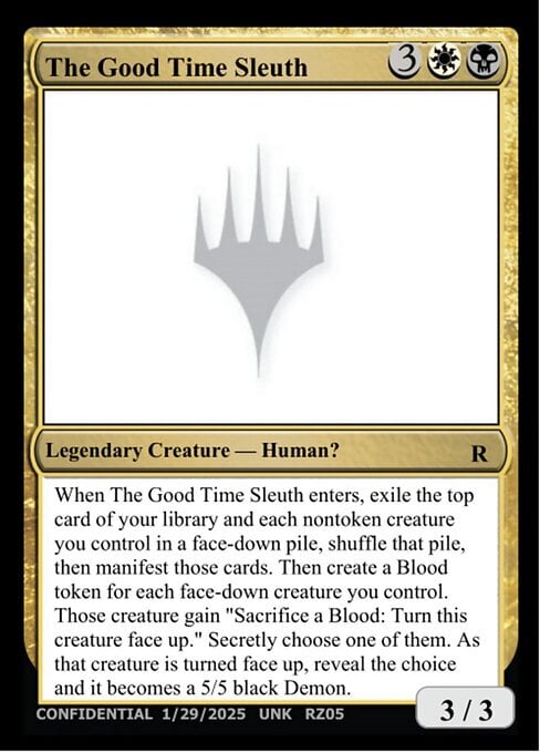 The Good Time Sleuth Card Front