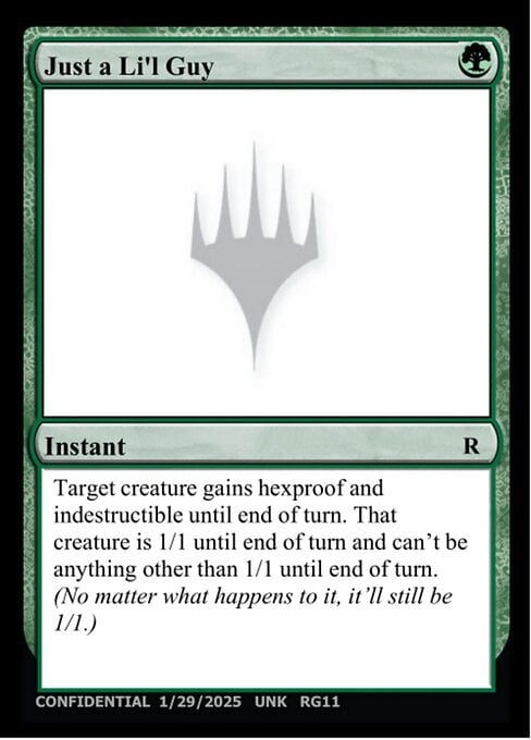 Just a Li'l Guy Card Front