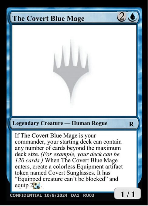 The Covert Blue Mage Card Front
