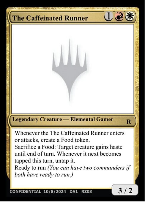 The Caffeinated Runner Card Front