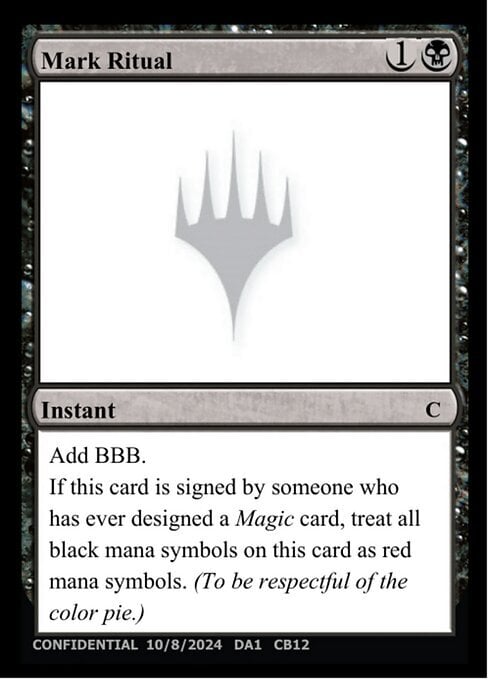 Mark Ritual Card Front