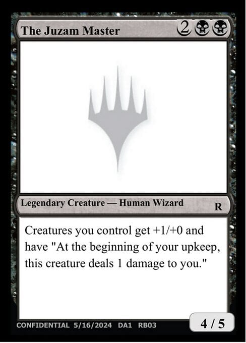 The Juzam Master Card Front